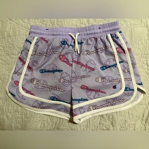 NWOT Champion Girls’ Lavender Logo Shorts